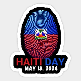 haiti flag day 2024 Sticker